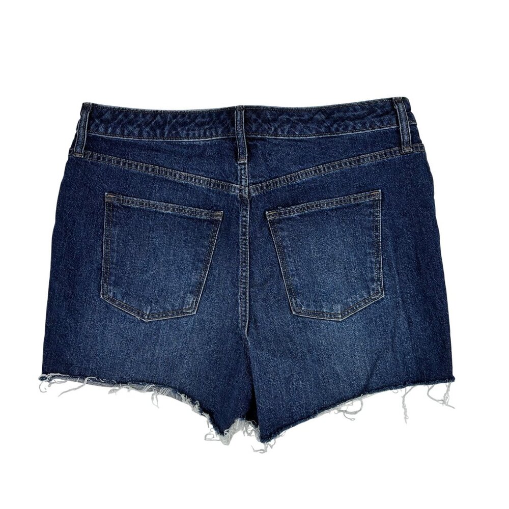 Universal Thread Vintage Midi Shorts Womens Size 12/31R Blue Denim Mid-Rise Dist - Picture 9 of 11